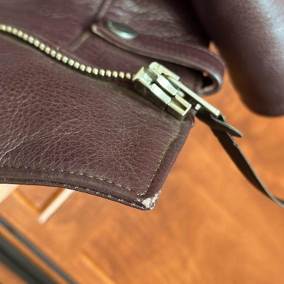 Coach 1941 Calf leather Moto jacket with Shearling - Picture 10 of 13